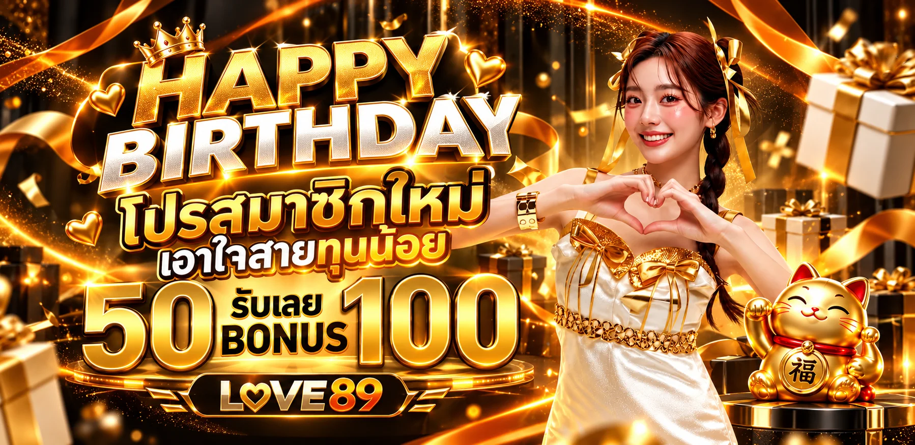 LOVE89 โปรโมชั่นวันเกิดสำหรับสมาชิก